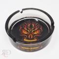 ASHTRAY 6.25" LARGE  FIRE SKULL DESIGN